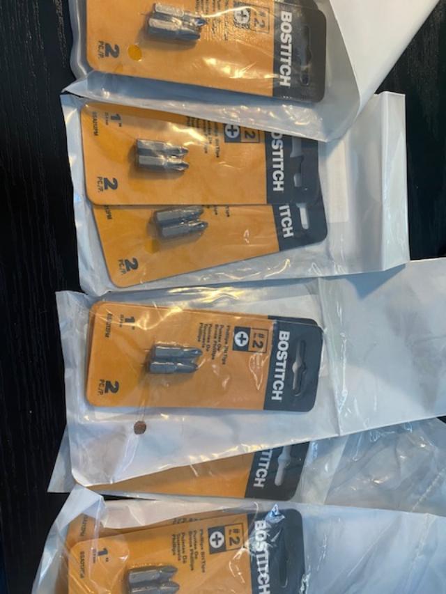 Bostitch #2 X 1" Phillips Screw Tips 5 - 2 Packs 20 Bits BSA212PM