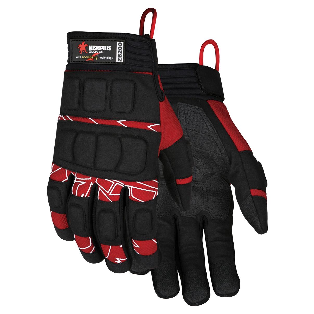 MCR Safety ForceFlex Mechanics Gloves - Zoombang Back of Hand Protection ZB200XL