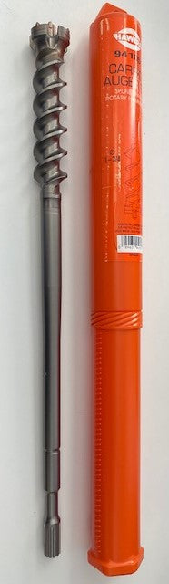 Hawera 94105 1-3/4" x 18" x 24" Spline Shank Rotary Hammer Auger Drill Bit Germany