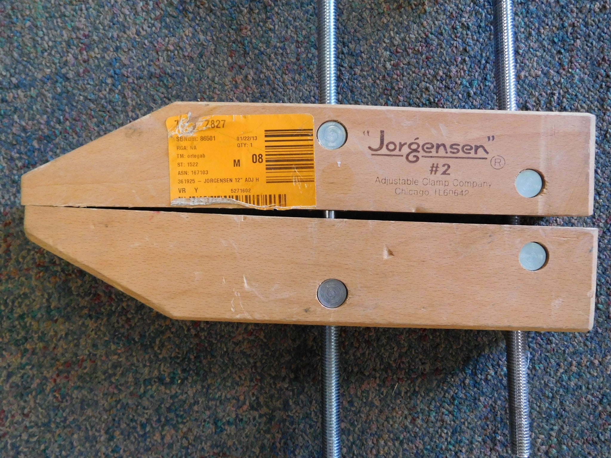 Jorgensen #2 12" Handscrew Wood Clamp