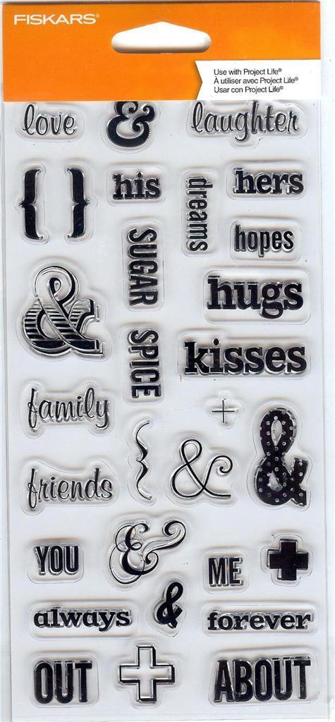 Fiskars 103640-1001 This & That Clear Stamps (4” x 8”)