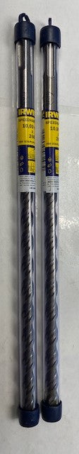 IRWIN 13100 10mm(0.4in) x 260mm SDS Plus Hammer Drill Bit Concrete/Masonry 2pcs.