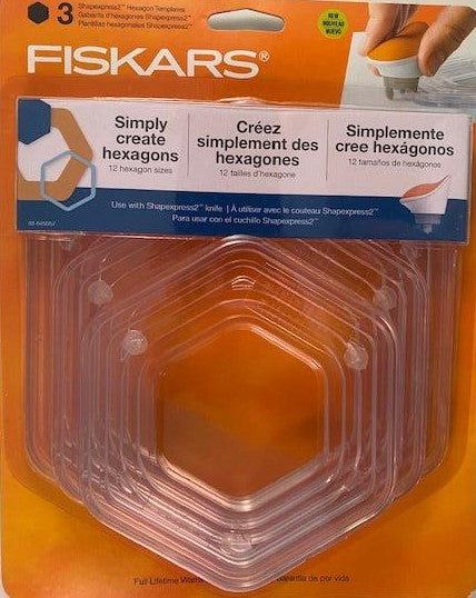 Fiskars 158190-1001 Shapexpress2 Template, Hexagon