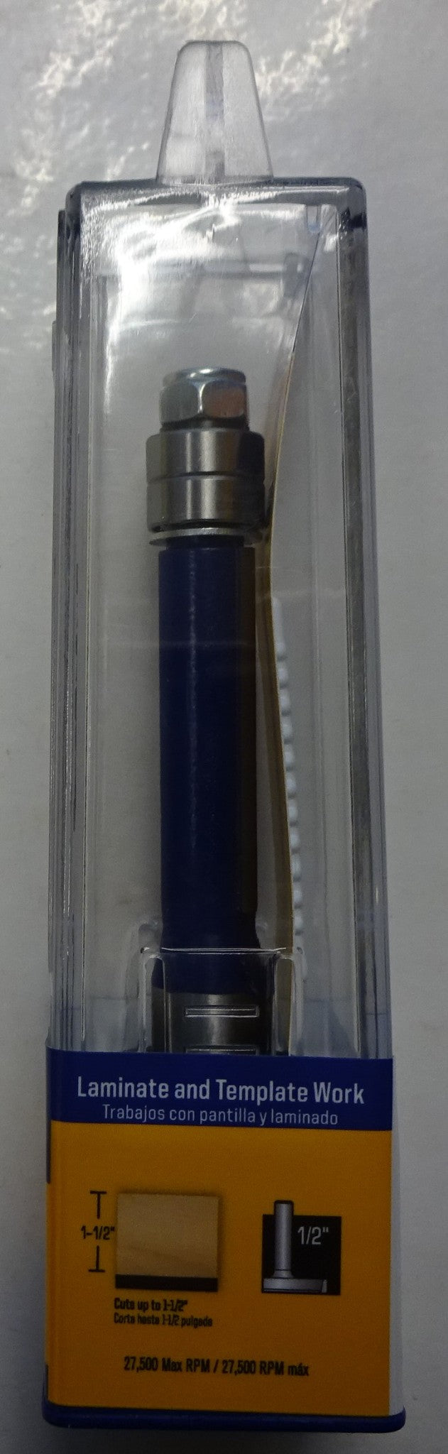 Irwin 1901036 1/2" x 1-1/2" With 1/2" Shank Laminate Template Router Bit