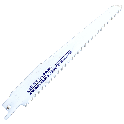 Blu-Mol 6481 6" x 5/7TPI Bi-Metal Reciprocating Saw Blades