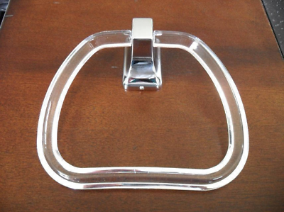 Taymor 01-303 Lucite Towel Ring & Polished Chrome Hanger