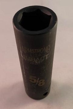 Armstrong 20-220 Black Oxide 1/2" Drive 6 Point 5/8" Deep Impact Socket USA