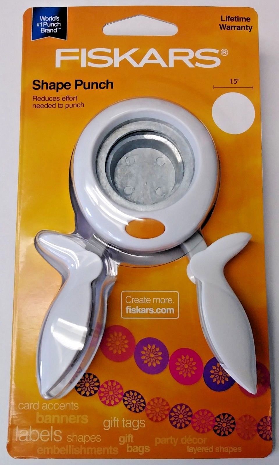 Fiskars 174240-1002 Round n Round 1-1/2" Squeeze Punch