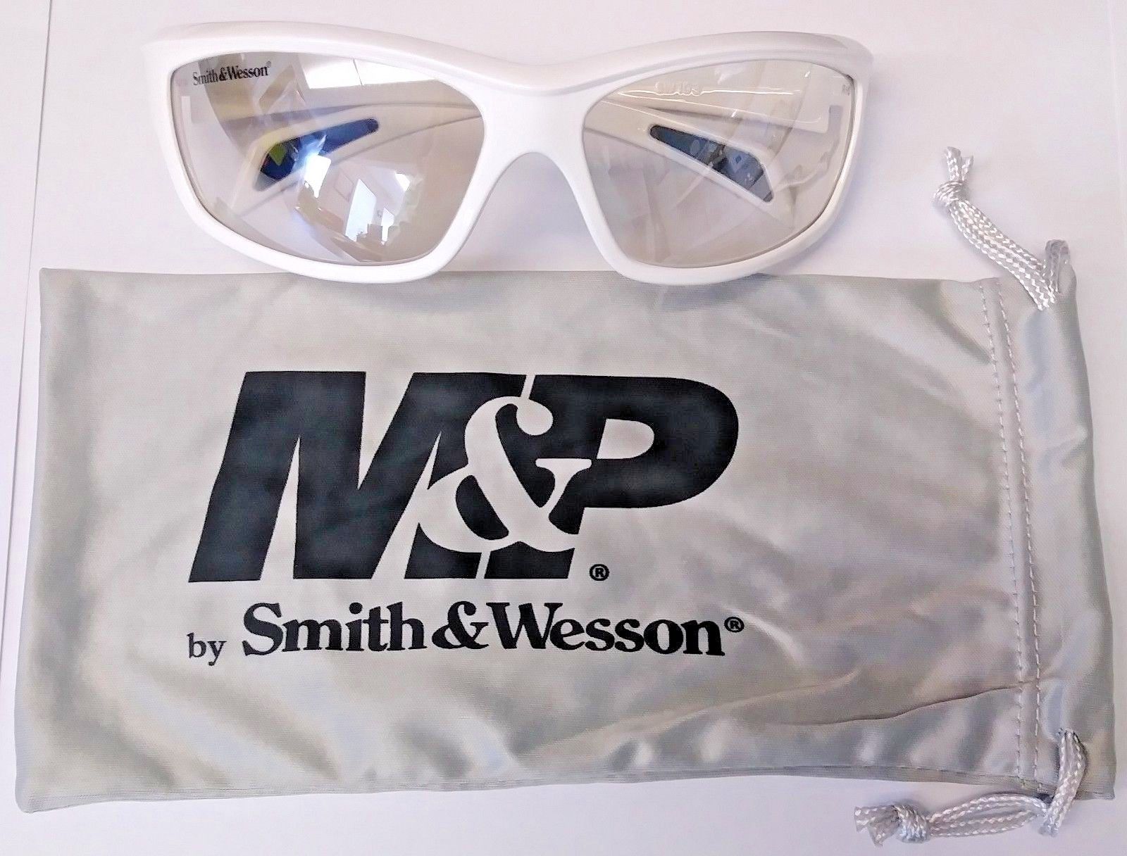 Smith & Wesson SW103-90 White Full Frame / IO Lens Shooting Glasses