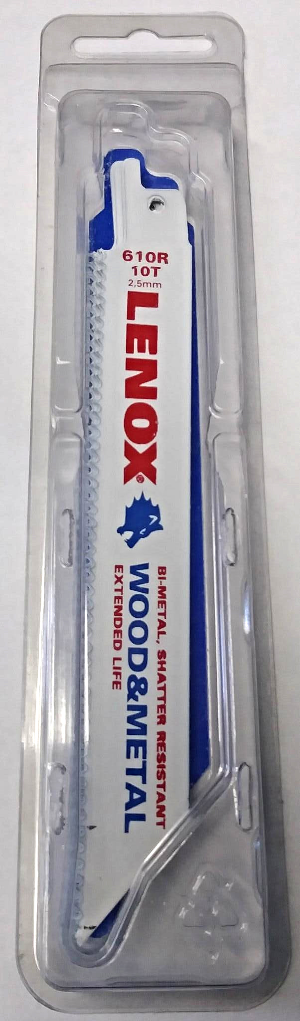 Lenox 20562-610R 6" x 10T Wood & Metal Reciprocating Saw Blades 5 Pack USA