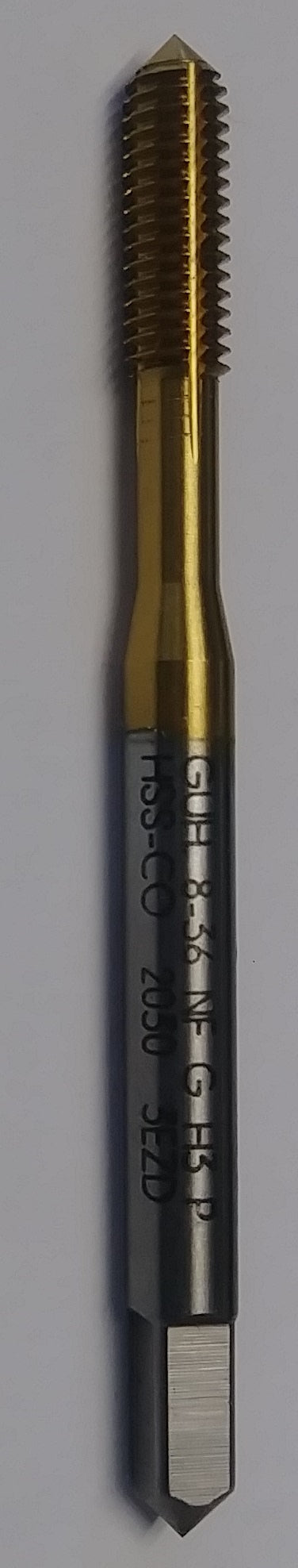 Guhring 203000836 8-36 NF GH3 Titanium Coated Plug Tap German