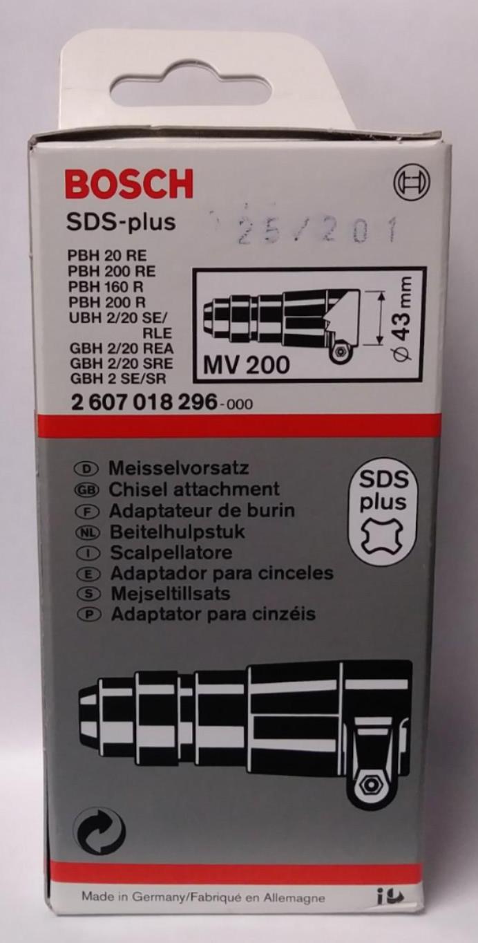 Bosch 2607018296 MV 200 SDS Plus Chisel Attachment Germany