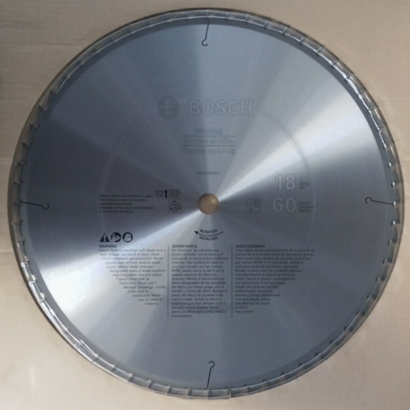 Bosch PRO1860RIP 18" 60T Ripping Saw Blade