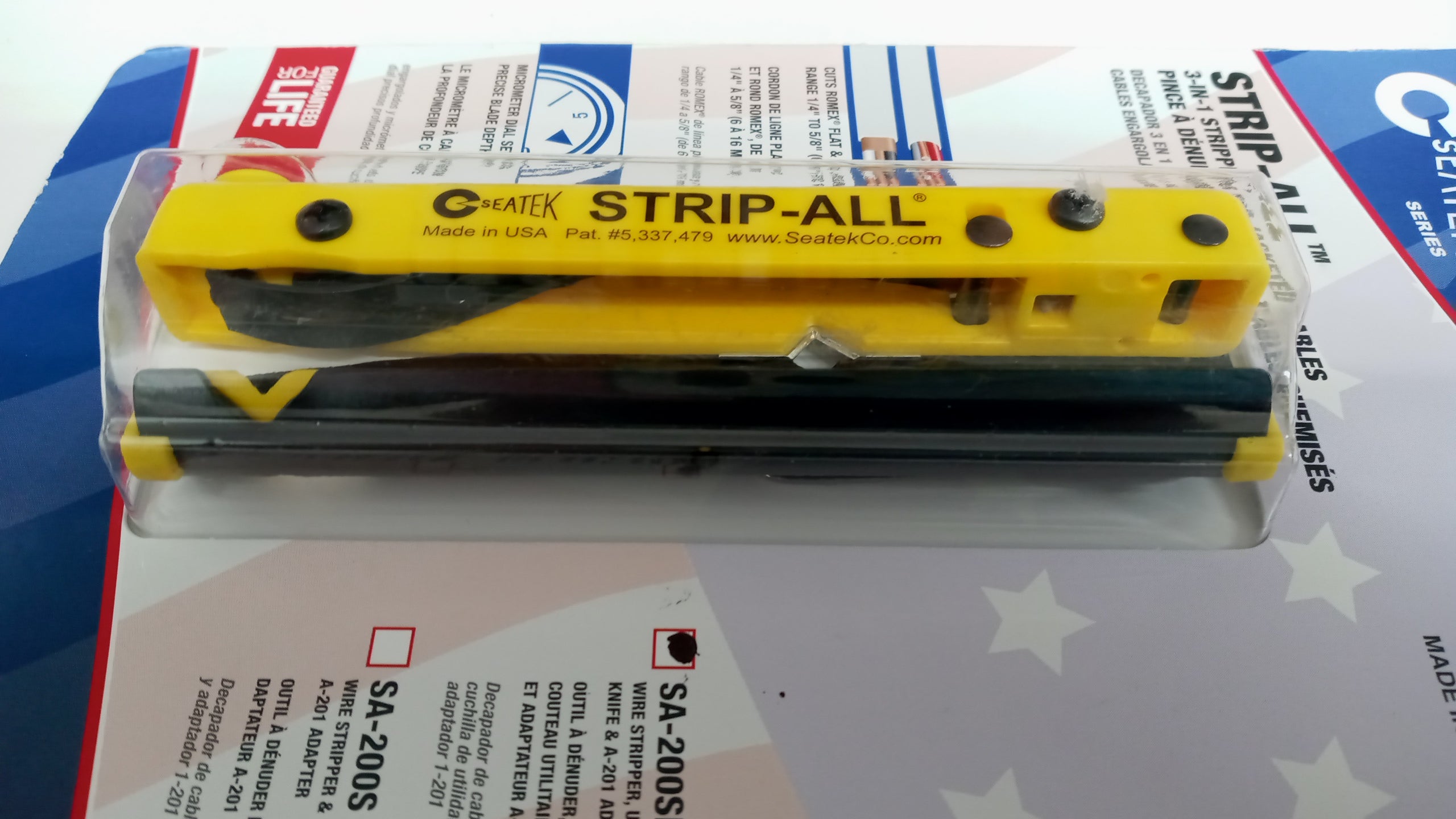 Seatek SA200SK Strip-All Cable & Wire Stripper With Utility Knife USA