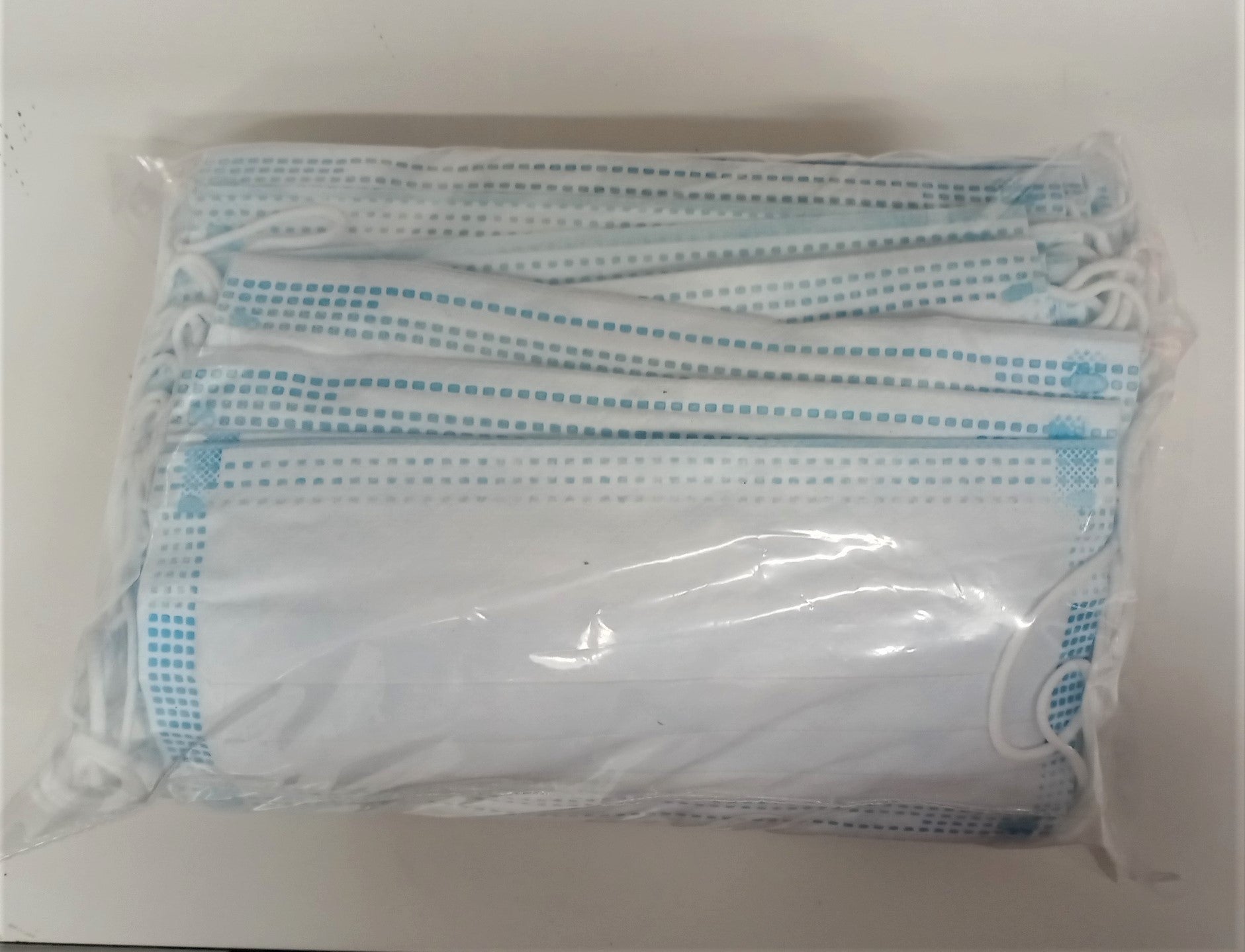 Pleated Face Mask Disposable Blue 50pcs
