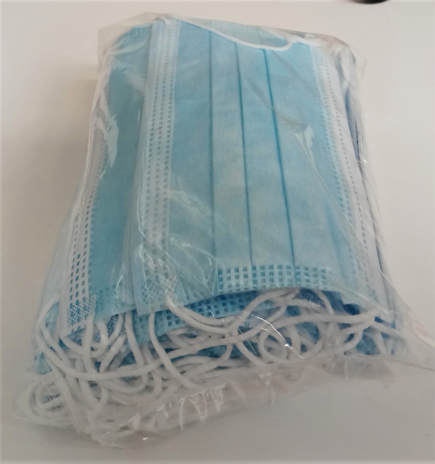 Pleated Face Mask Disposable Blue 50pcs