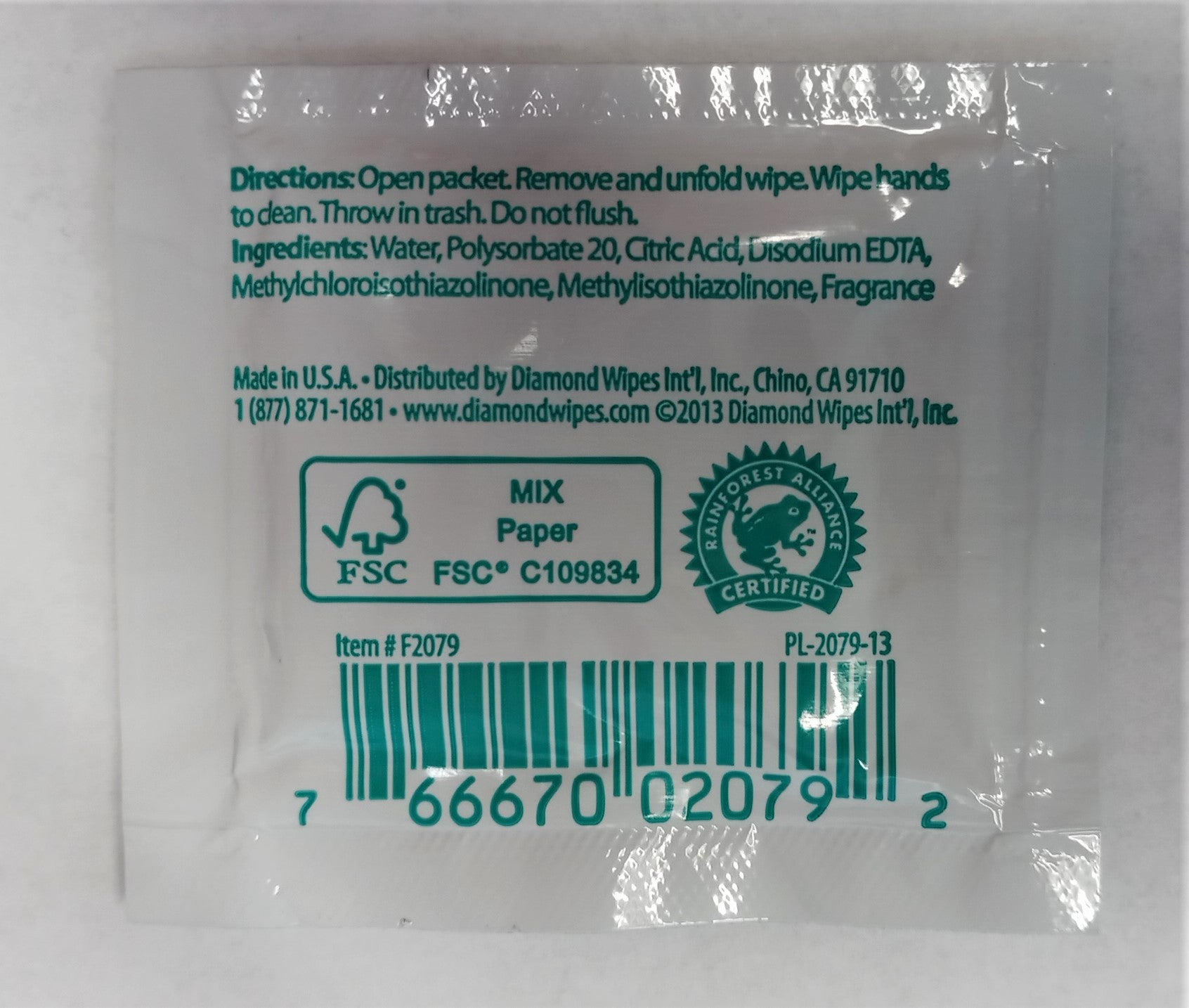 Handy Naps Refreshing Hand Wipes alcohol-free lemon sent biodegradable 100pcs
