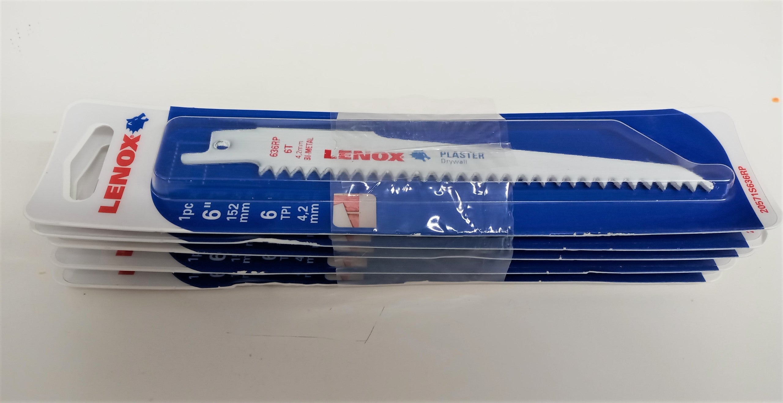 LENOX 20571S636R 6" x 6TPI Plaster Cutting Reciprocating Saw Blade - 5pcs USA