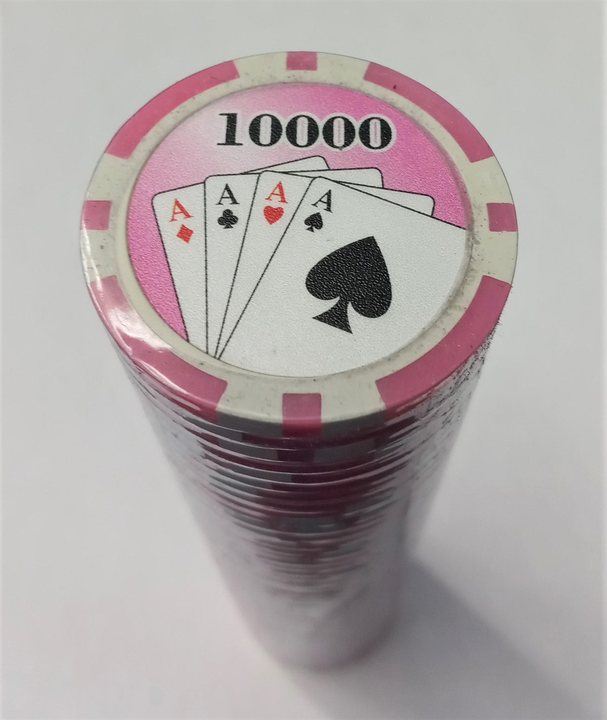 Pink Rdr RDR Pink $10,000 Four Aces Poker Chips 50pcs