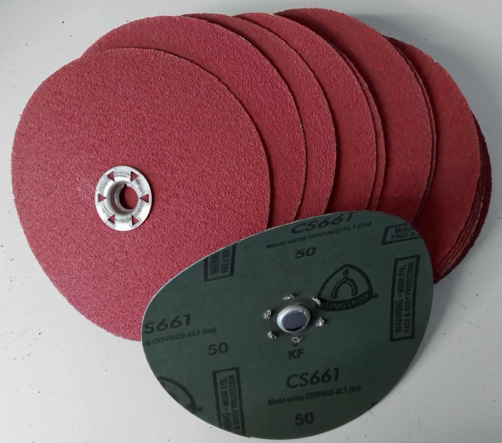 Dewalt DARC6K0515 Metal/Stainless Finishing Ceramic Fiber Discs 7" 50grit 15pk