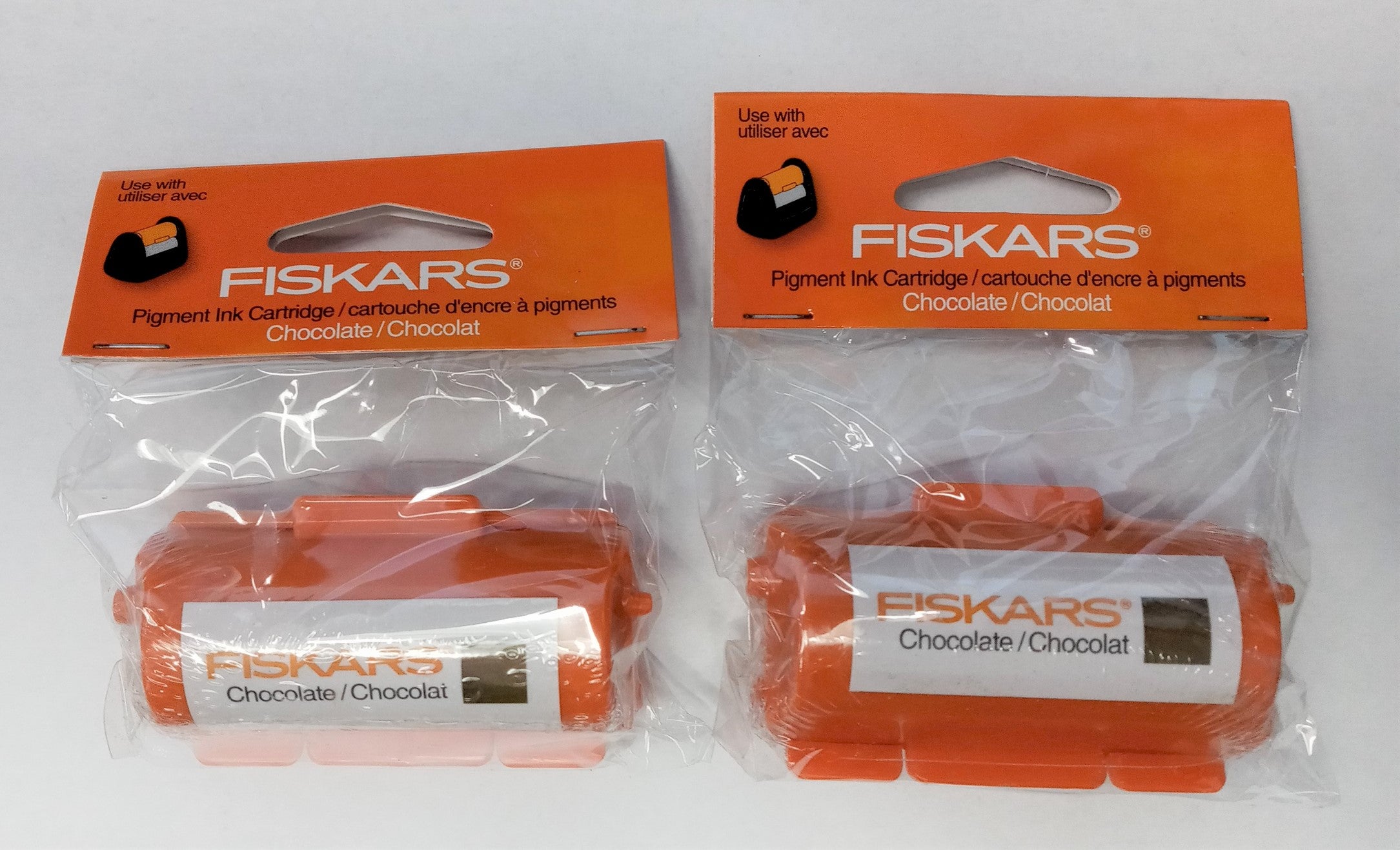 Fiskars 01-005579 Continuous Stamp Wheel Ink Cartridge Chocolate 2pcs.