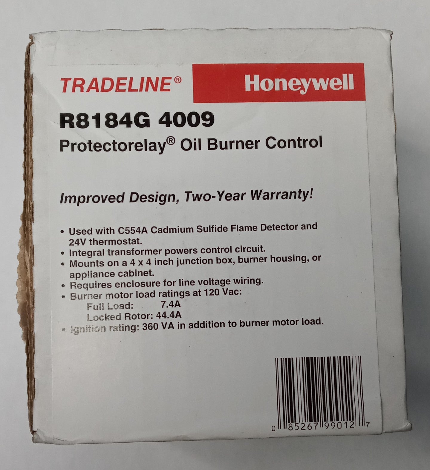 Honeywell Tradeline R8184G 4009 Protectorelay Oil Burning Control