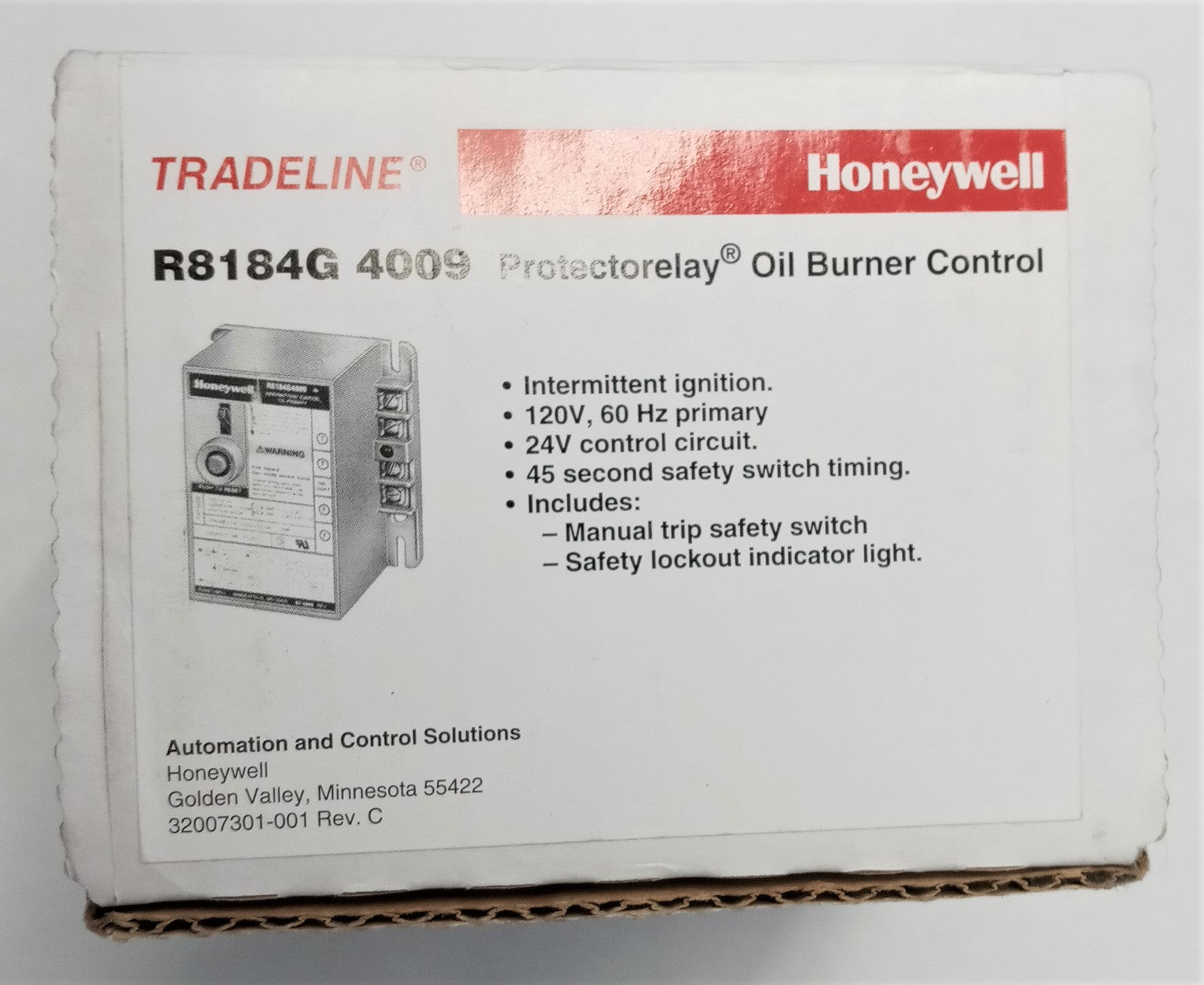 Honeywell Tradeline R8184G 4009 Protectorelay Oil Burning Control