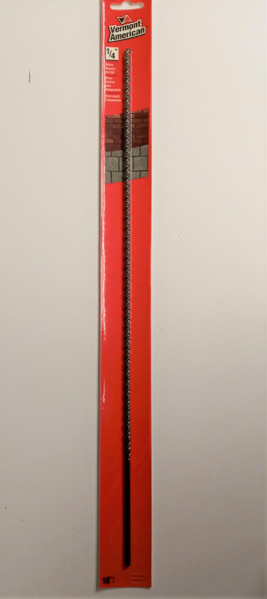 Vermont American 14054 1/4" x 18" Rotary Masonry Drill Bit Double Flute
