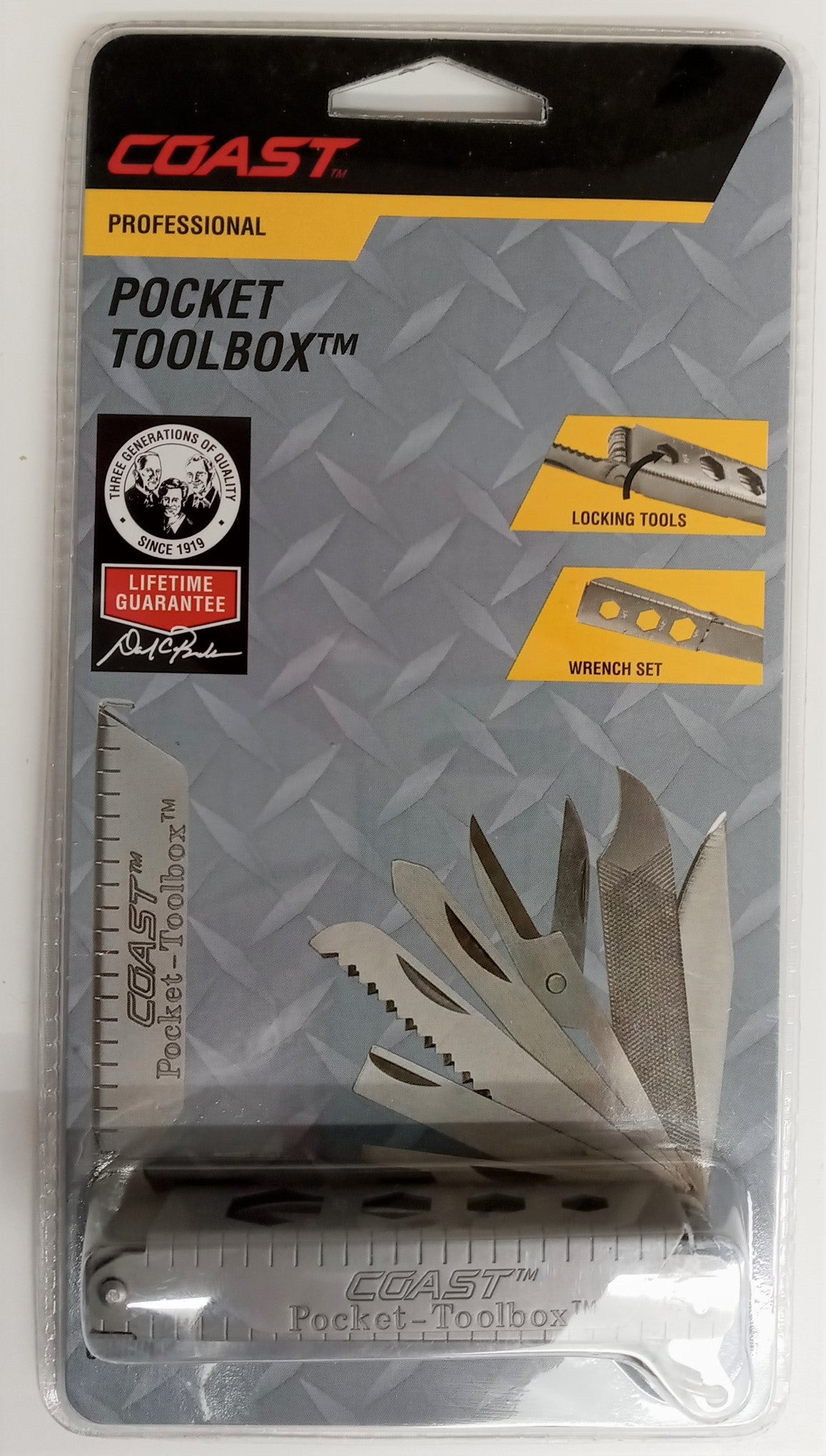 Coast C3900CP Professional Pocket Toolbox Multi-Tool Silver