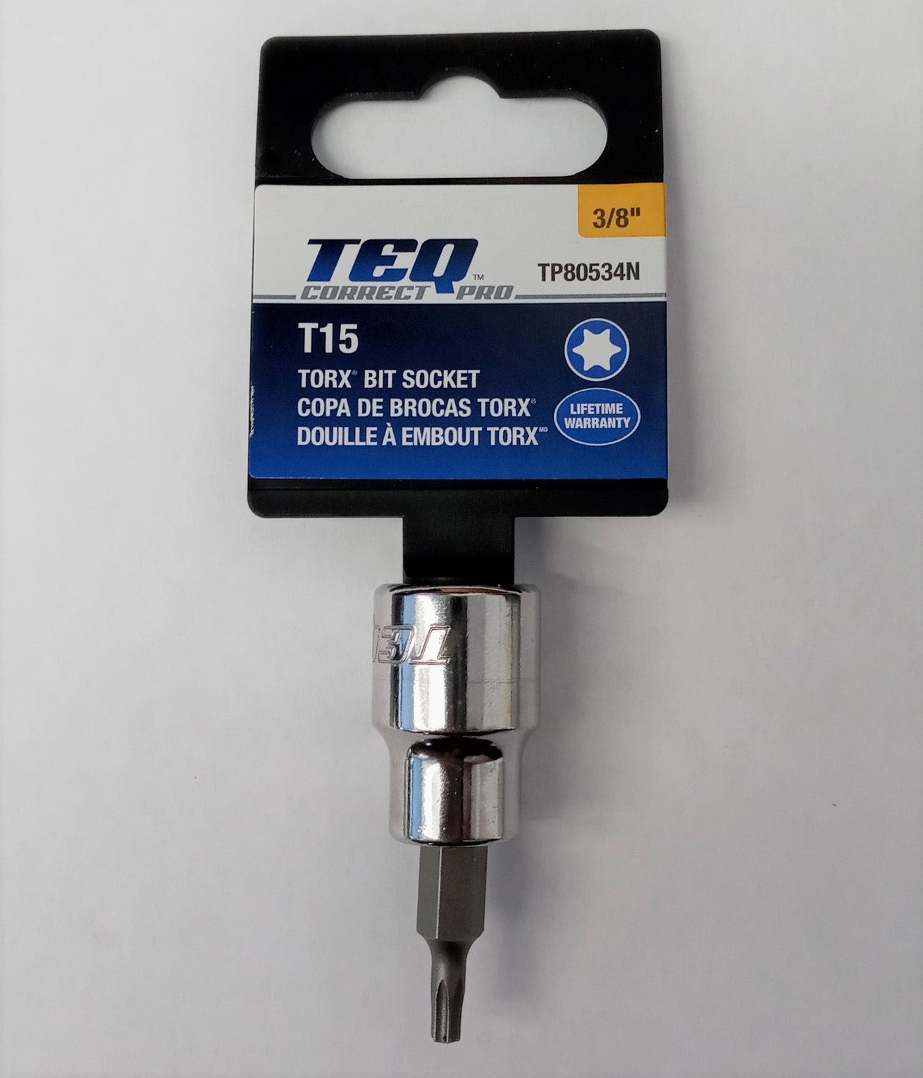 TEQ TP80534N Correct Pro 3/8" Drive Torx Bit Socket T15