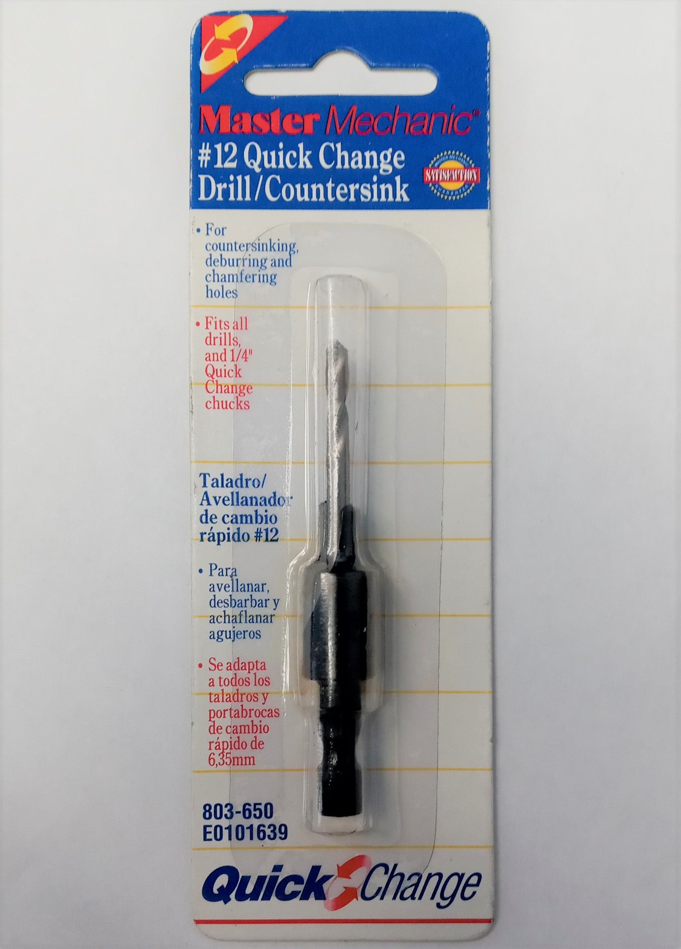 Master Mechanic E0101639 #12 Quick Change Drill/Countersink