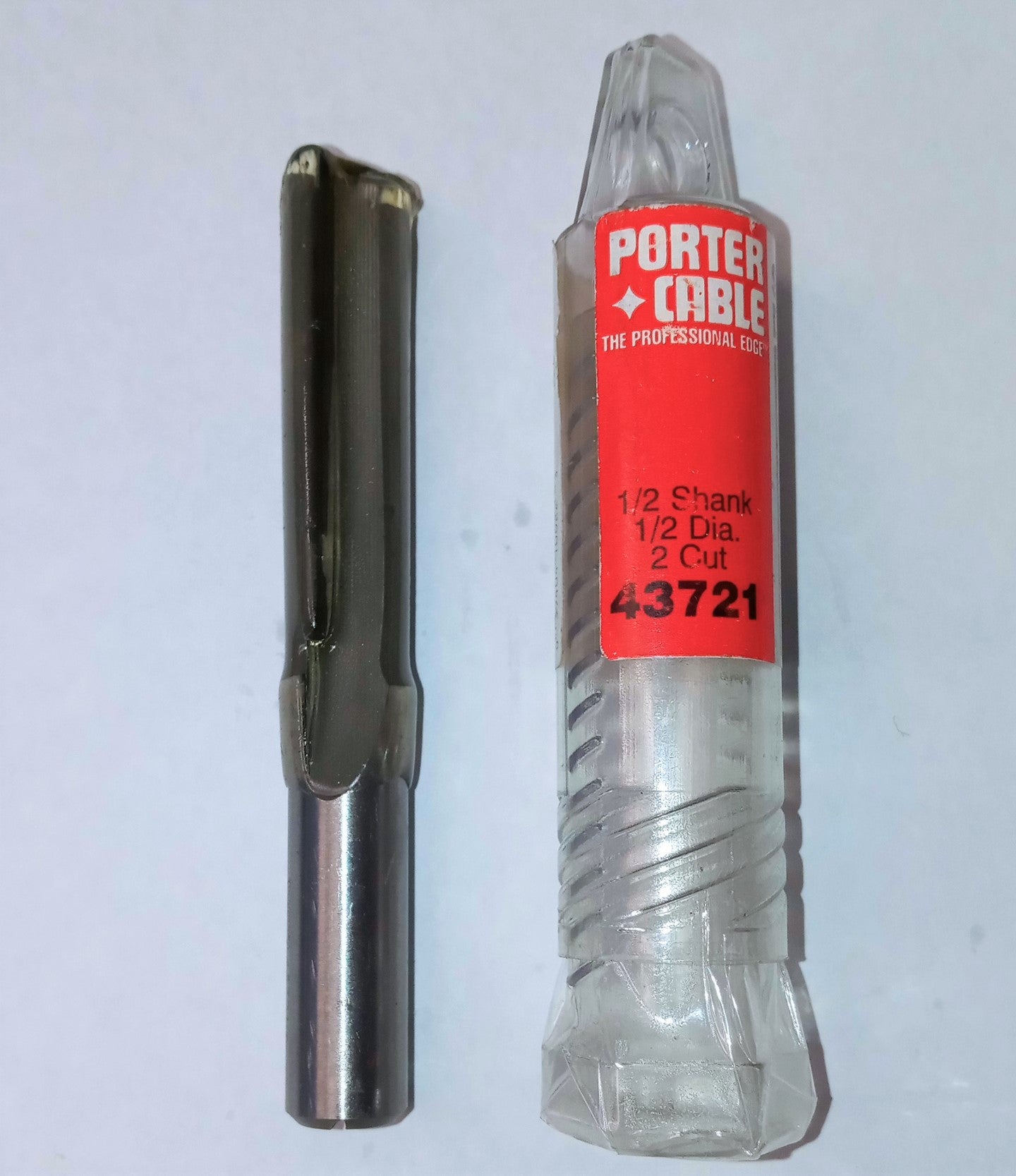 Porter-Cable 43721 Straight Double Flute Plunge Cutting Router Bit 1/2" Dia USA
