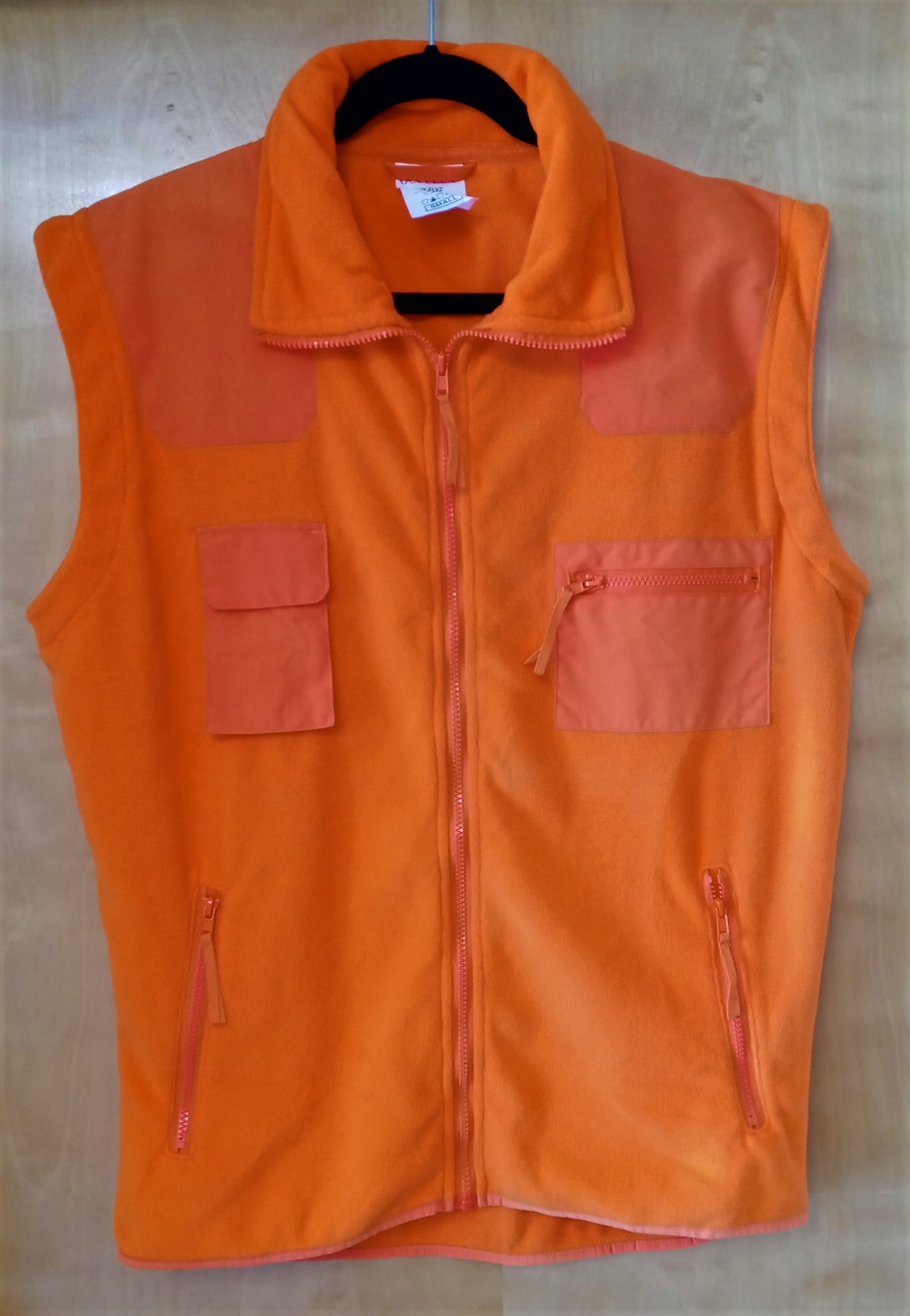 Occulux LUX-FLVZ Hi-Visibility Orange Fleece Vest Small