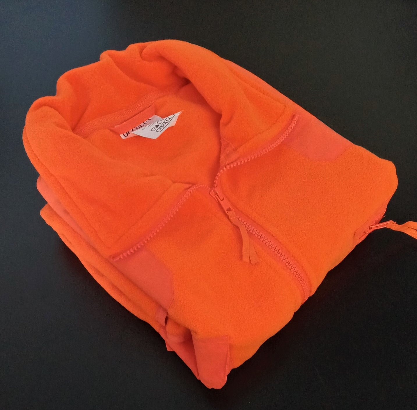 Occulux LUX-FLVZ Hi-Visibility Orange Fleece Vest Small