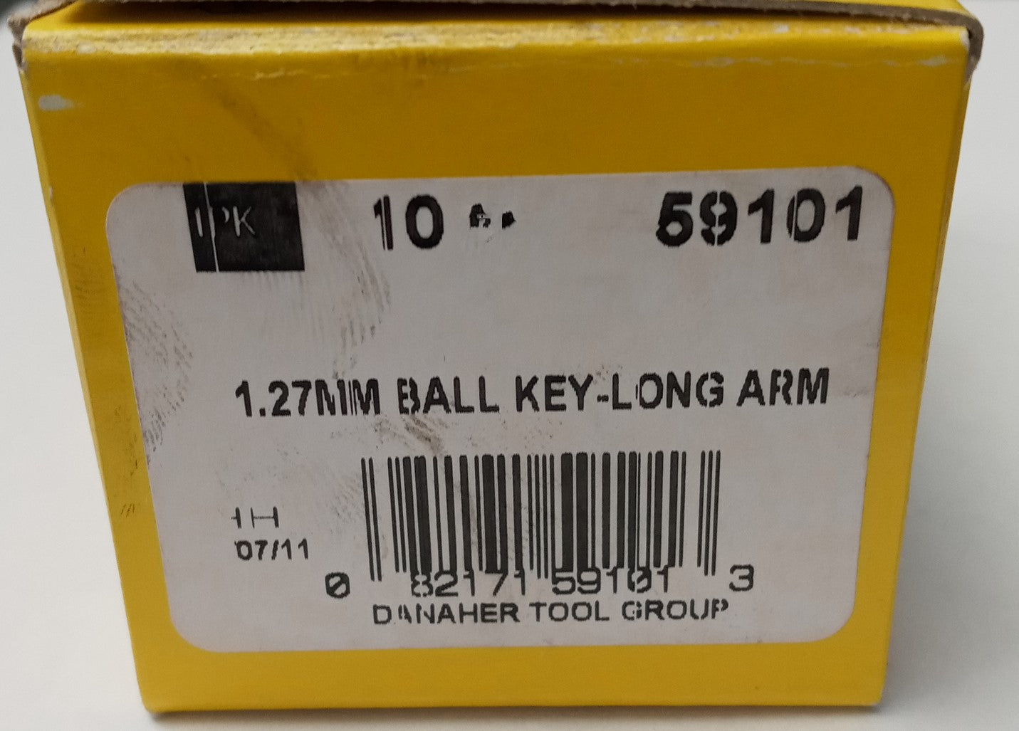 Allen 59101 1.27mm Ball Long Arm Hex Key USA 5pcs