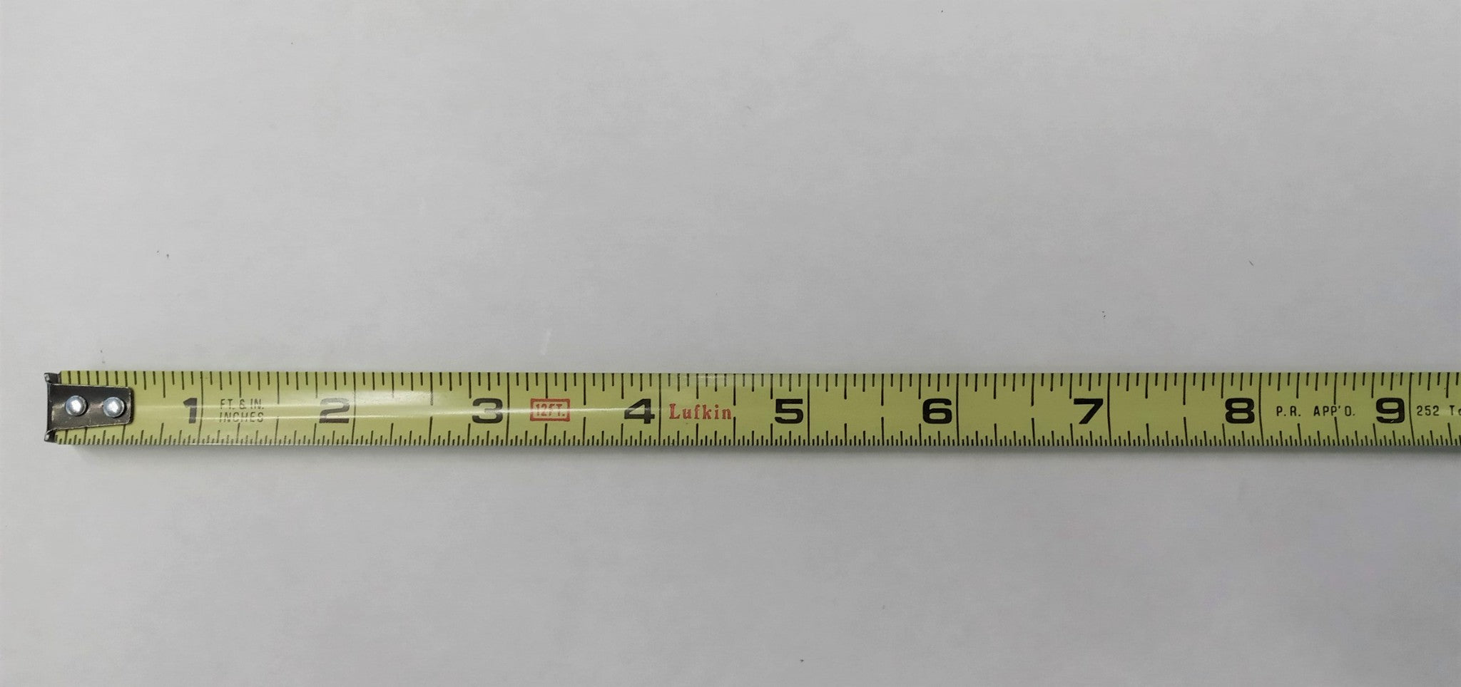 Lufkin P2212 1/2" x 12' Tape Measure Two Rivet End Hook