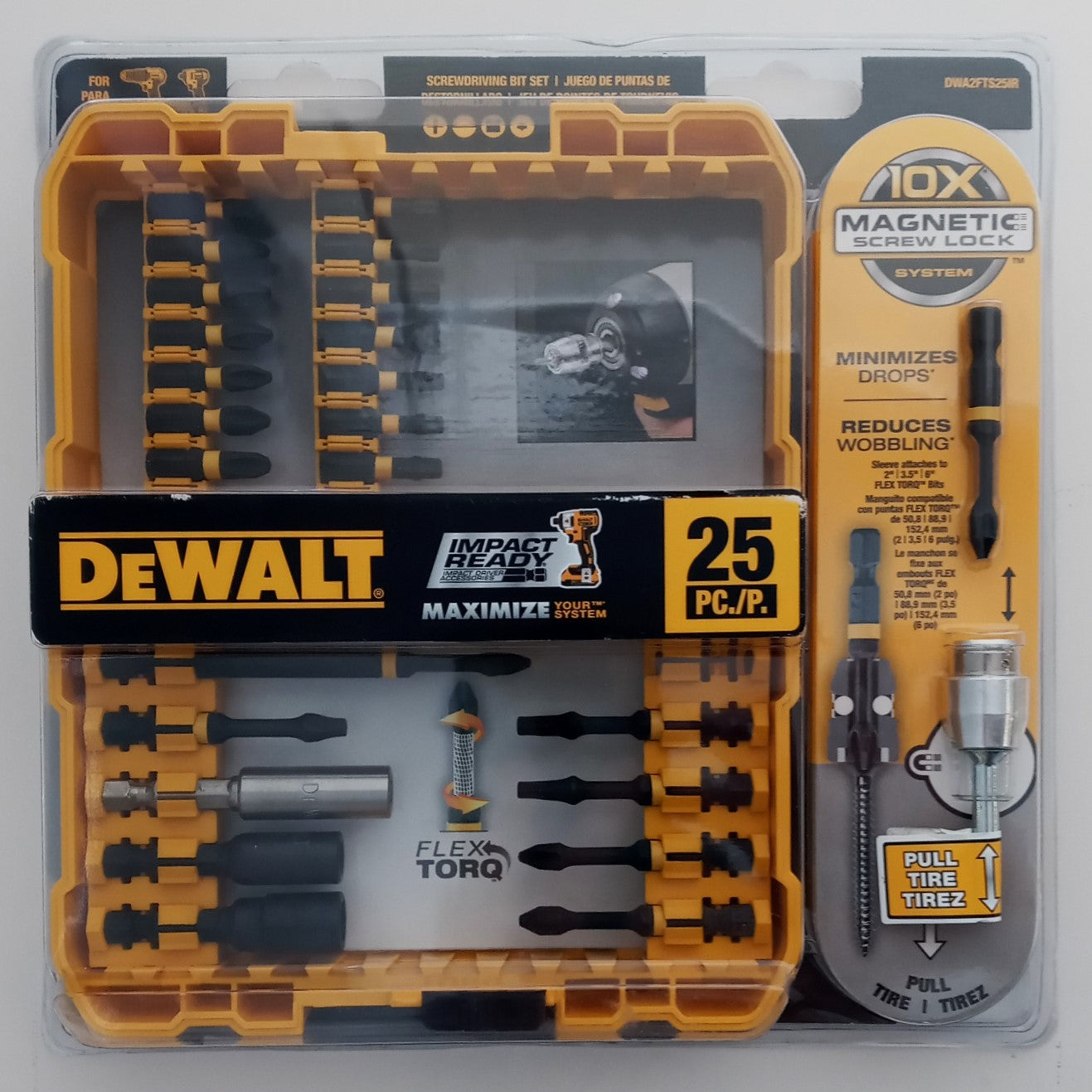 Dewalt DWA2FTS25IR 25pc Impact Ready Screwdriving Bit Set