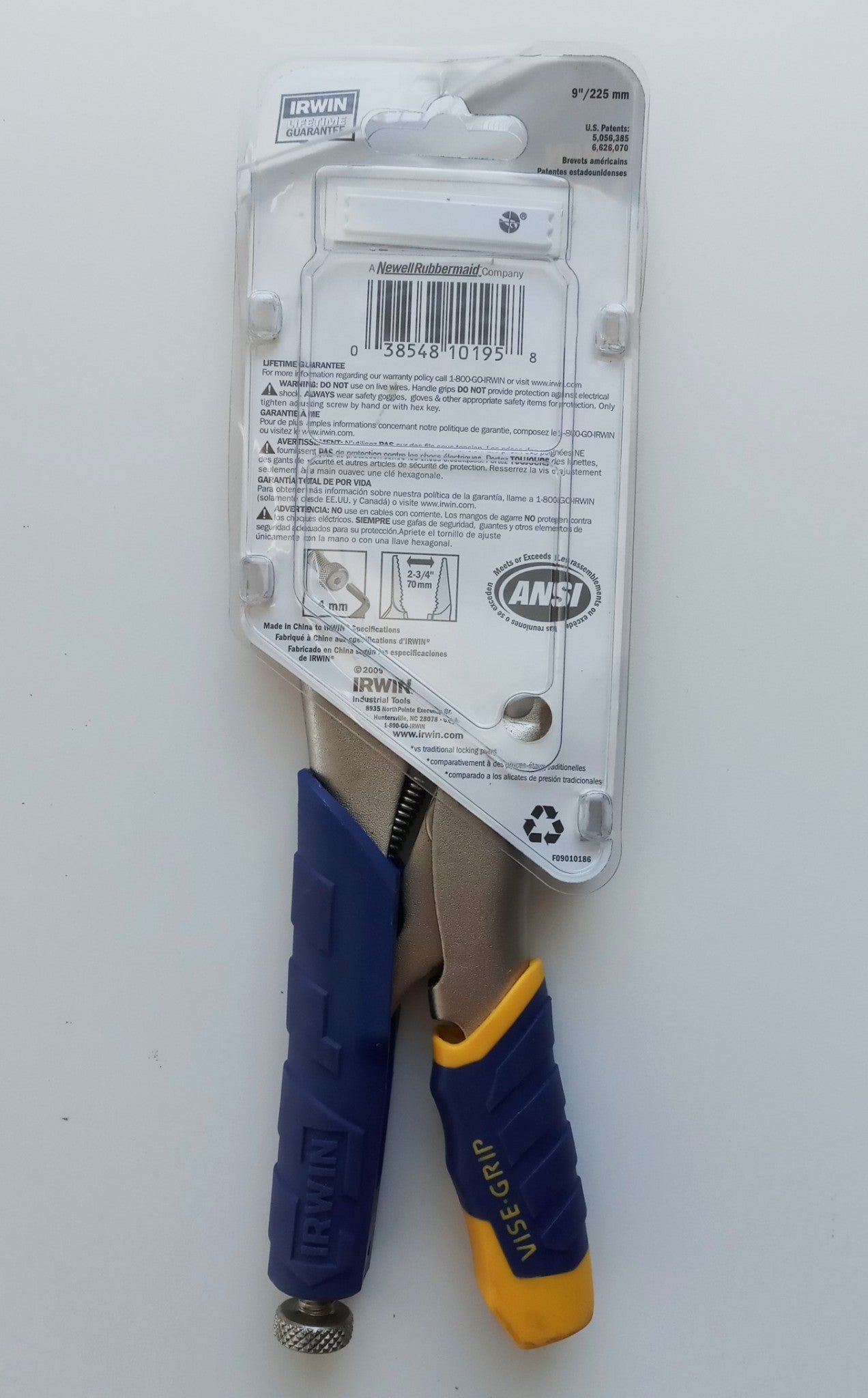 Irwin Vise-Grip 9LN 9" Long Reach Locking Plier & Wire Cutter 15T w/grips