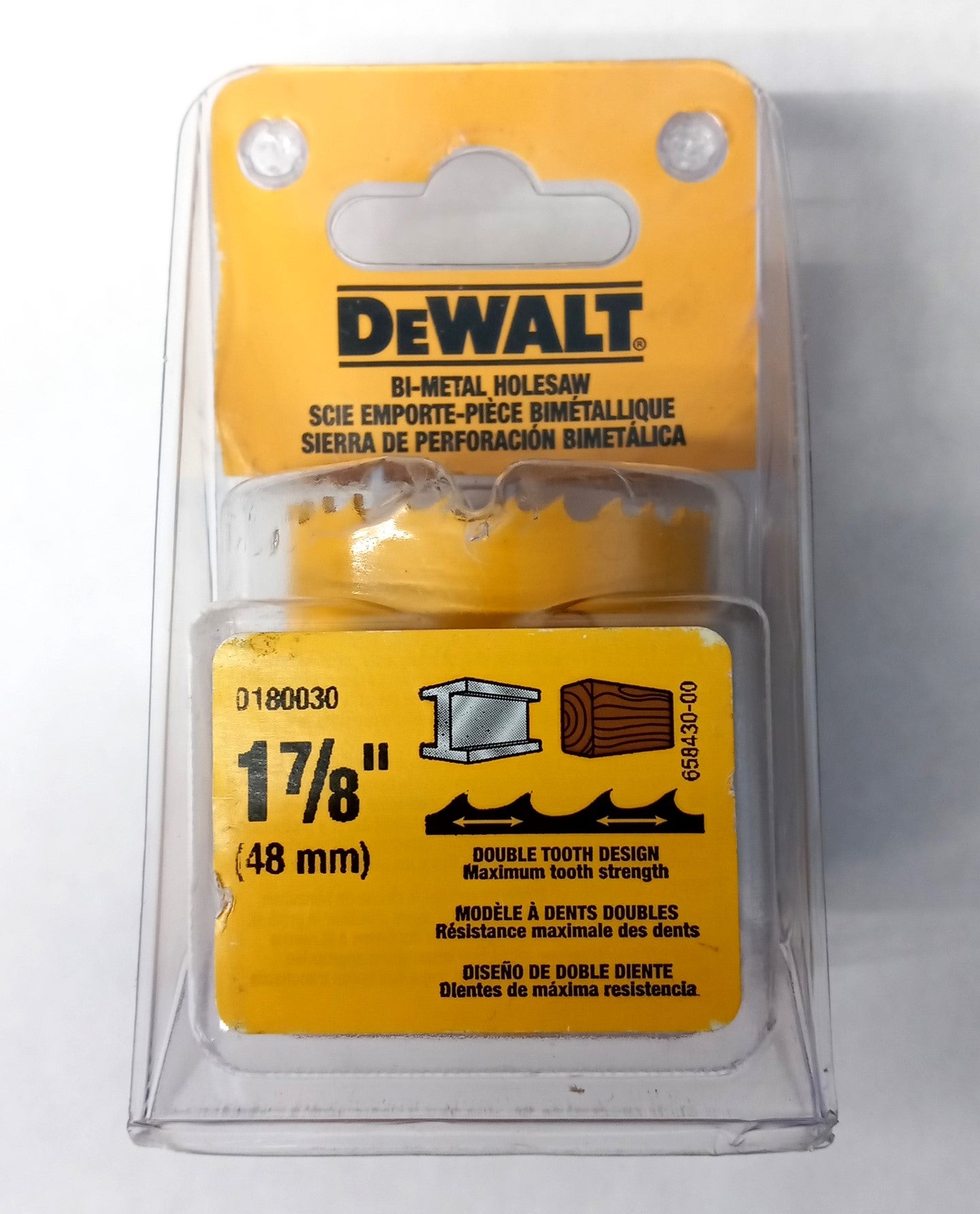 DeWalt D180030 1-7/8" (48mm) Bi-Metal Hole saw USA