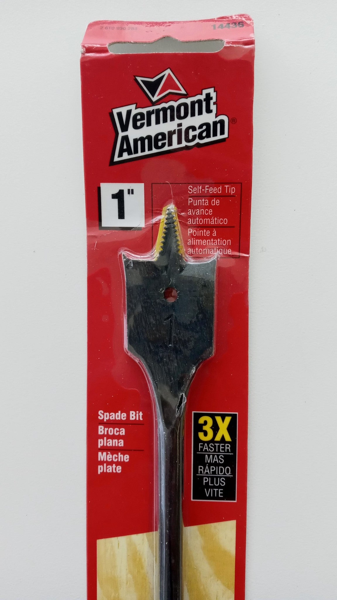Vermont American 14436 1" x 16" Extended Reach Spade Bit