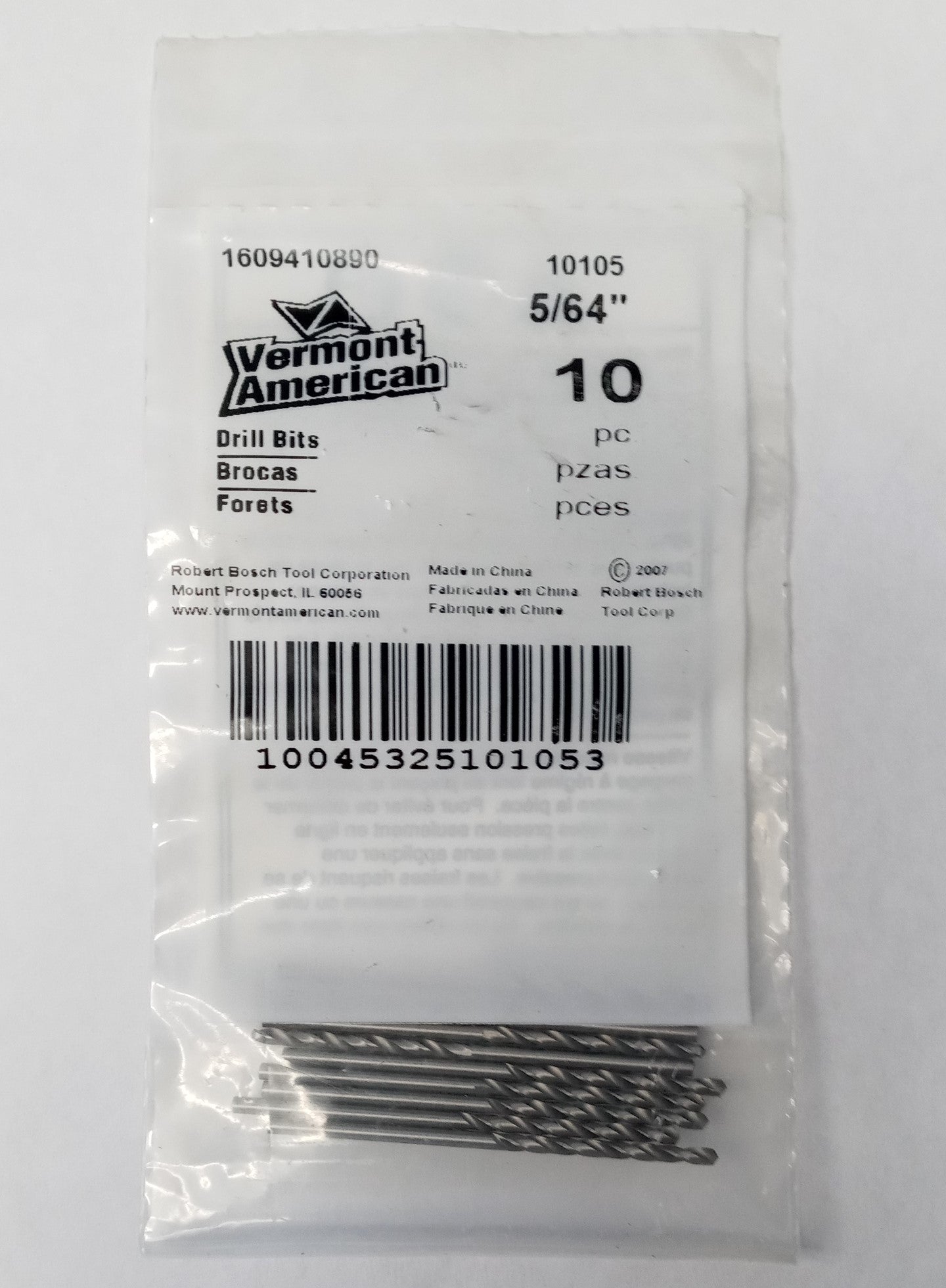 Vermont American 10105 5/64" Drill Bits 10pc