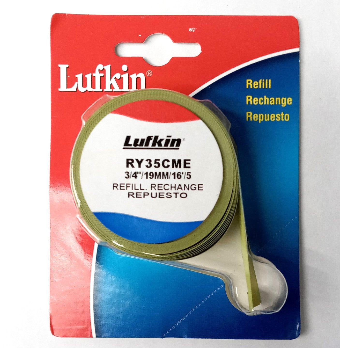 Lufkin RY35CME Yellow Steel Universal Tape Refill 3/4" x 16'