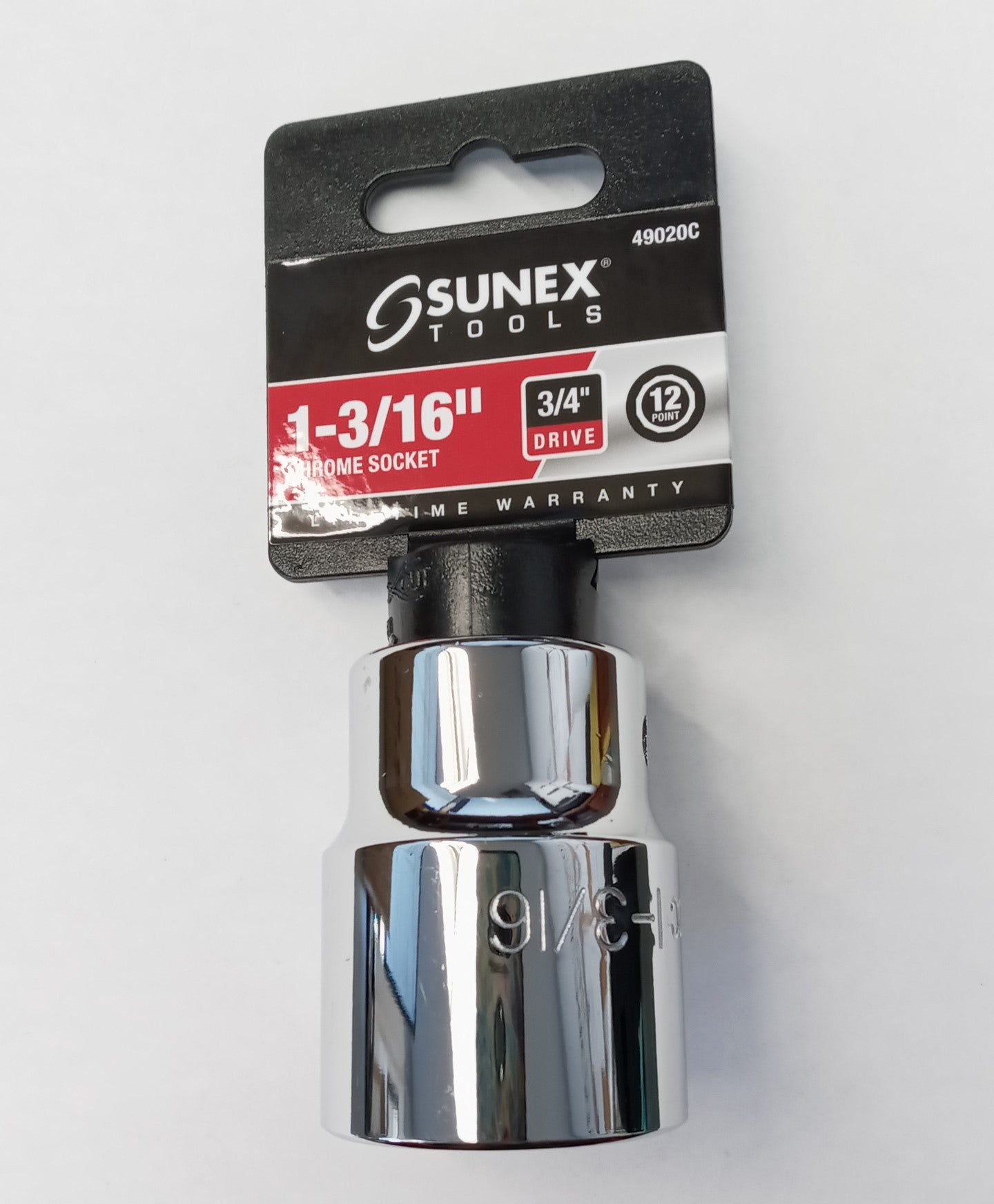 Sunex 49020C 3/4" Drive 1-3/16" Socket 12 Point