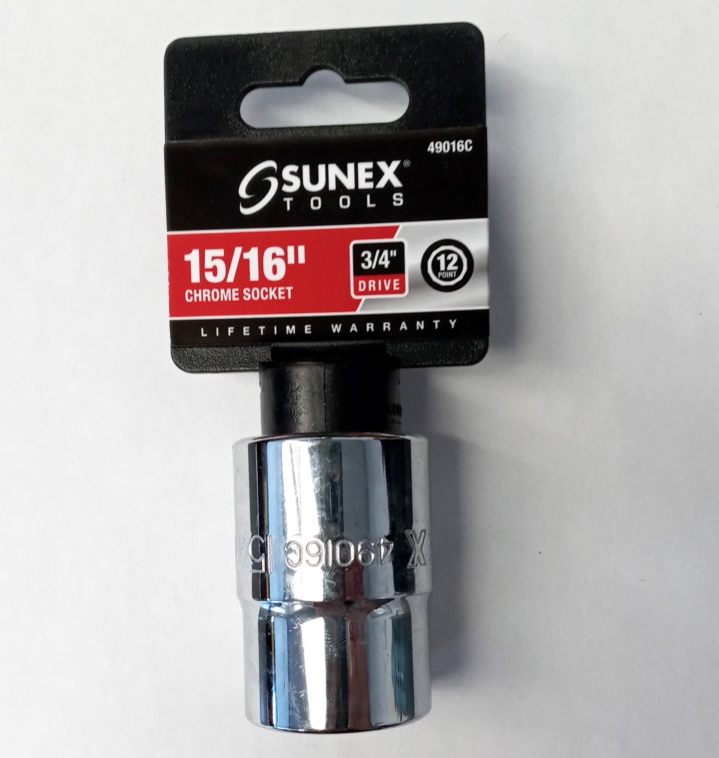 Sunex 49016C 3/4" Drive 15/16" Socket 12 Point