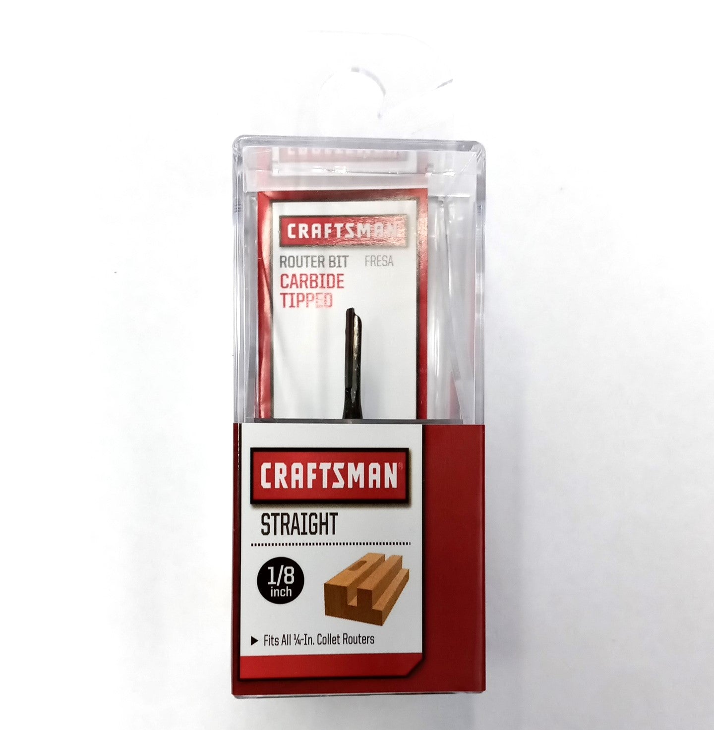 Craftsman 99716 1/8" Straight Cutting Carbide Router Bit 1/4" Shank