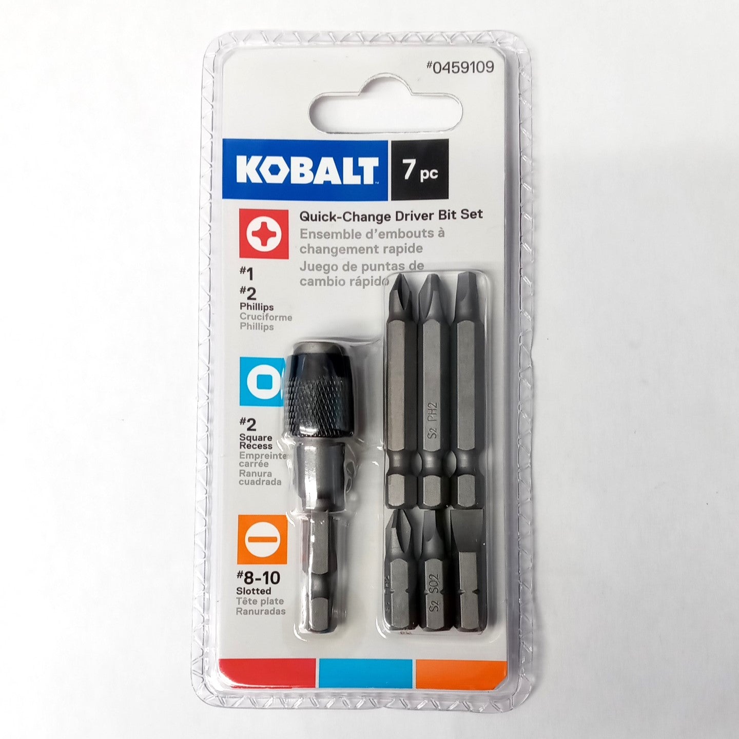 Kobalt 0459109 7-Piece Quick Change Screwdriver Bit Set