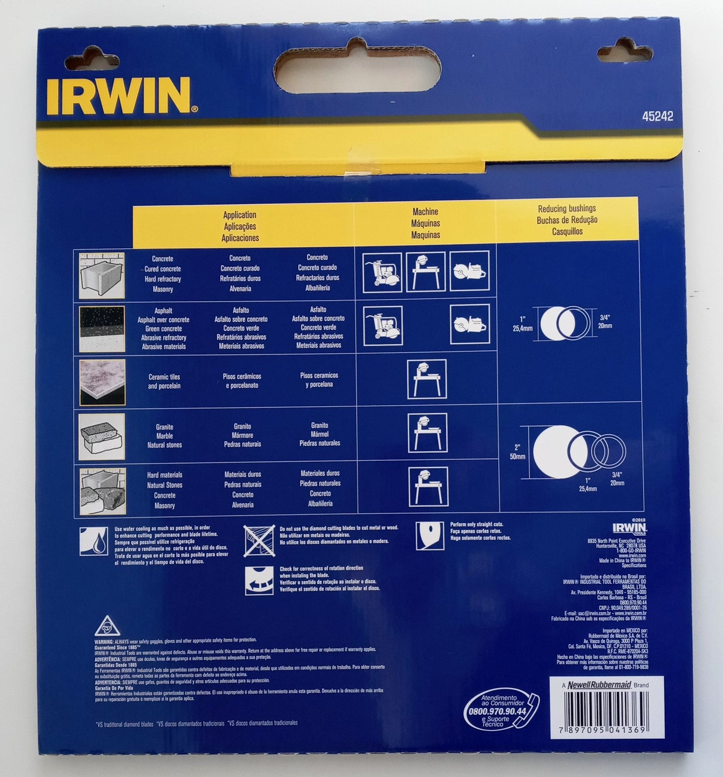 Irwin Diamantado 1778737 14" x 1" Diamond Saw Blade Ceramic Porcelain