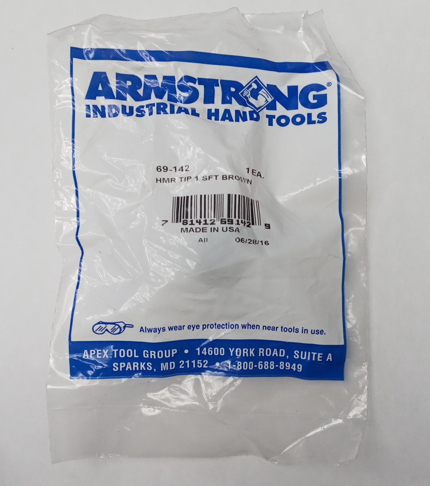 Armstrong 69-142 1-Inch Soft Face Hammer Tip, Brown USA