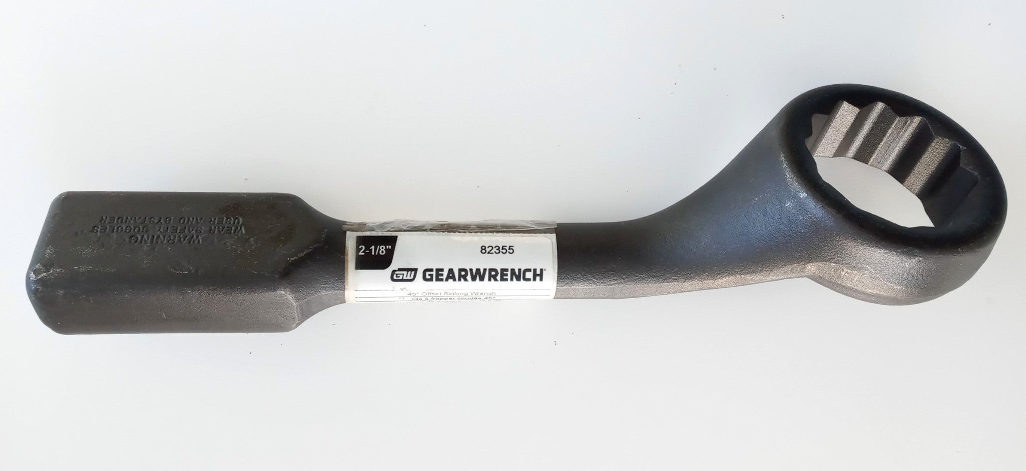 GEARWRENCH 82355 2-1/8" Offset Striking Wrench 45° 12 Point USA