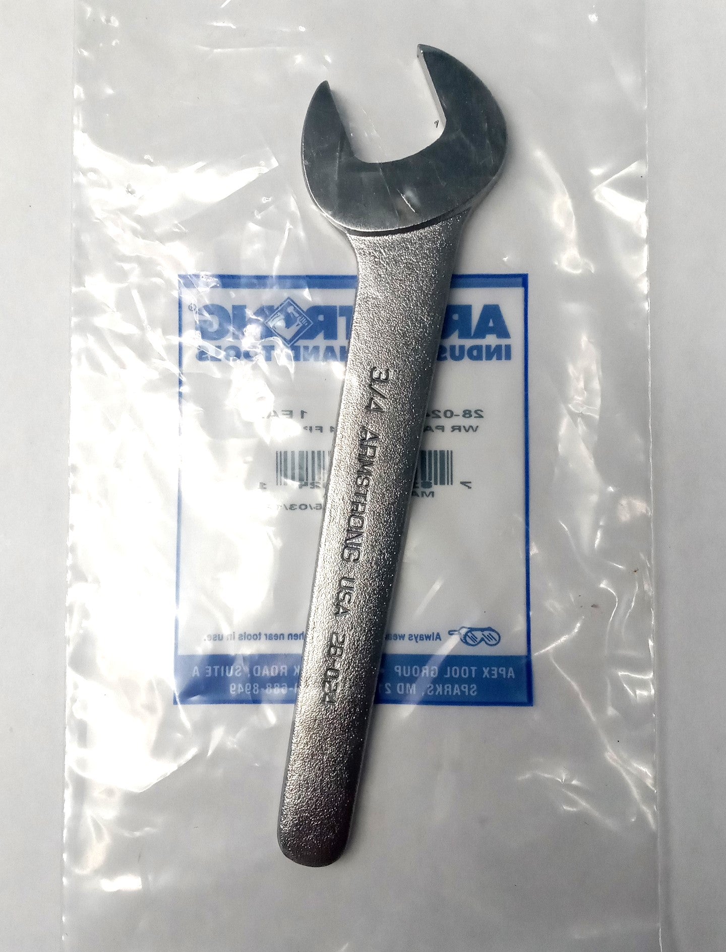 Armstrong 28-024 Service Pump Wrench 3/4" Chrome Thin Pattern USA